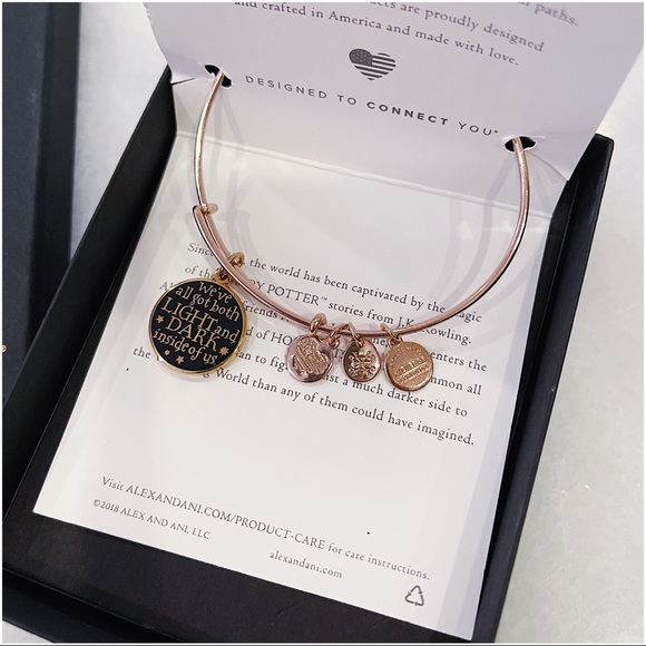 *FIRM* ALEX AND ANI HARRY POTTER LIGHT & DARK INSIDE OF US BANGLE - NEW/NO TAGS - Picture 5 of 6